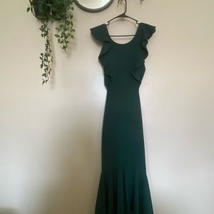Lulu’s, Ruffle, Occasion Dress, Emerald Green